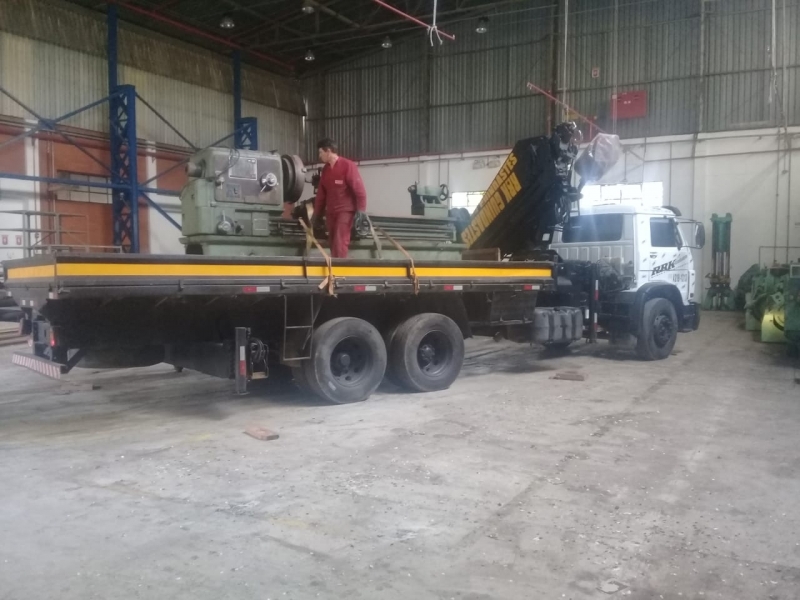 Transporte de Máquinas Gráficas Mais Barato Ponte Rasa - Transporte de Máquinas Pesadas Construção Civil